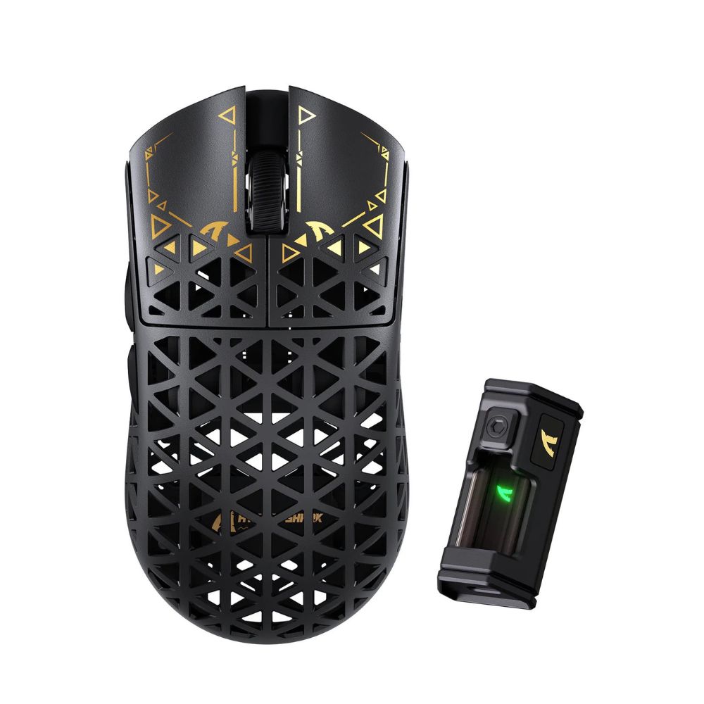 купить Mouse ATTACK SHARK R5 Ultra Black, Optical 42000 dpi,  BT/2.4GHz/USB, Black в Алматы