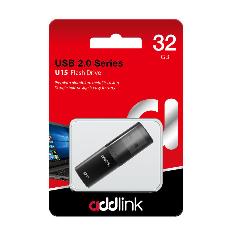 купить USB Флеш 32GB 2.0 Addlink ad32GBU15G2 серый в Алматы