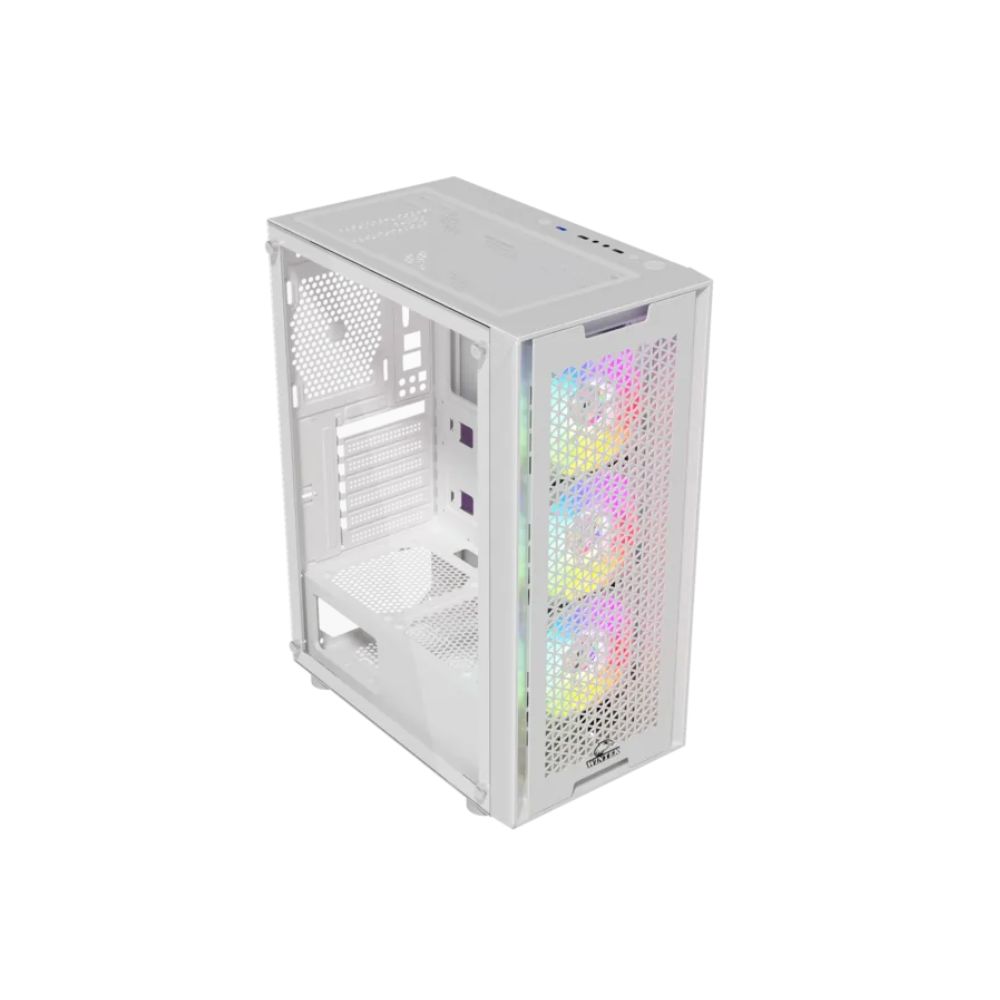 Купить Корпус Wintek Andromeda PRO E306M-W TG, Midi Tower, ATX, White, 2x2.5*/1x3.5*, 3xUSB, RGB в Алматы