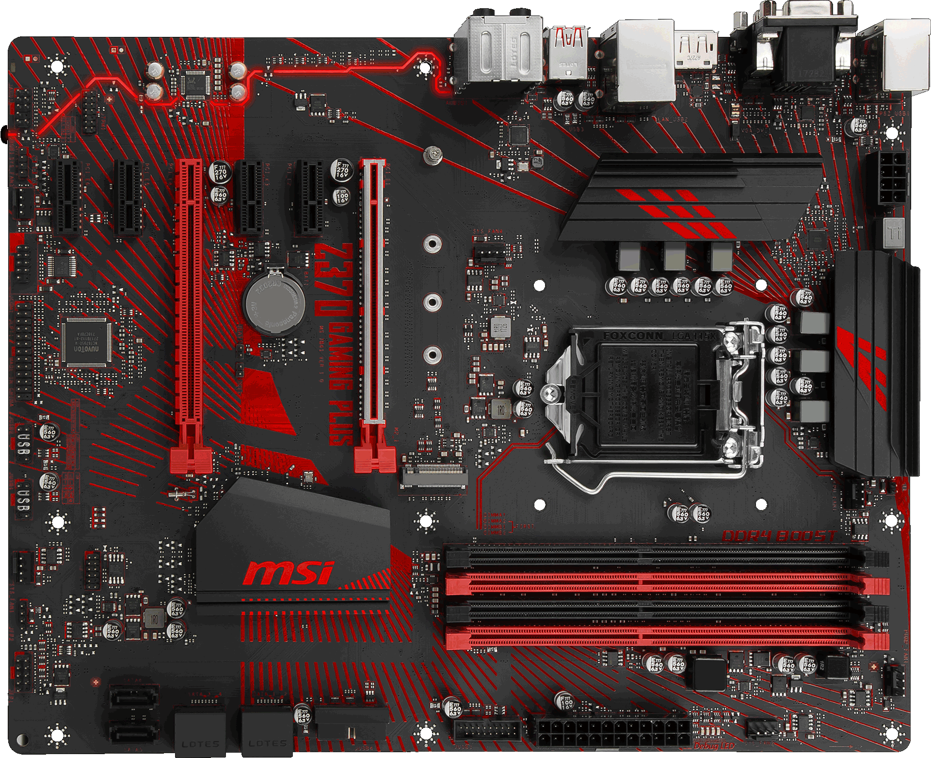 купить Сист. плата MSI Z370 GAMING PLUS, Z370, 4xDIMM DDR4, 2xPCI-Ex16, 4xPCI-Ex1, 6xSATA, M.2, DP, DVI-D, VGA, ATX в Алматы