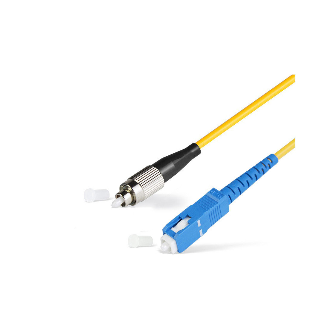 купить Патч Корд Оптоволоконный,, SC/UPC-SC/UPC SM 9/125 Simplex 3.0мм 1.5 м, Жёлтый, Пол. Пакет в Алматы