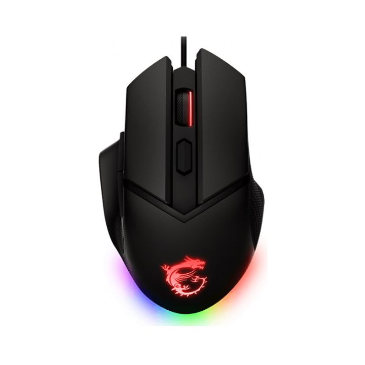 купить Мышь MSI Clutch Clutch GM20 ELITE GAMING Mouse USB2.0/кабель 2м/Вес 98г./RGB Mystic Черный в Алматы