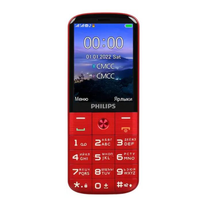 купить Мобильный телефон Philips Xenium E227 красный в Алматы