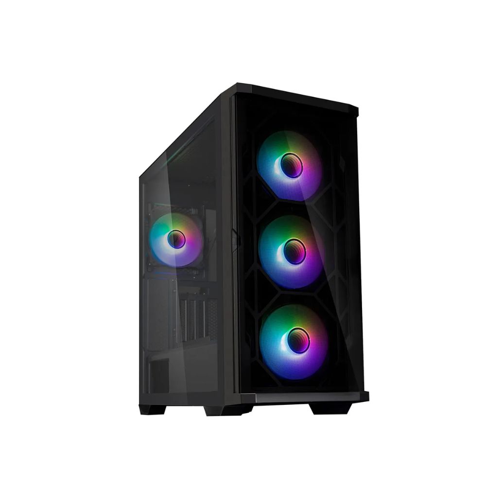 Купить Корпус Zalman Z10 DUO, Midi Tower, E-ATX, Black, 2x3.5*/2+1x2.5*, 2xUSB 3.0, USB-C, RGB в Алматы