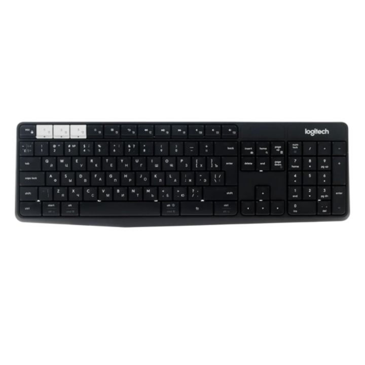 купить LOGITECH K375s Multi-Device Wireless Keyboard and Stand Combo - GRAPHITE/OFFWHITE - RUS в Алматы
