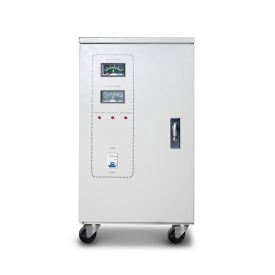 купить Стабилизатор (AVR), SVC, 15KVA, Мощность 15кВА/12кВт, Индикация режимов работы, Диапазон работы AVR: 140-260В, Клеммная колодка, Бежевый в Алматы