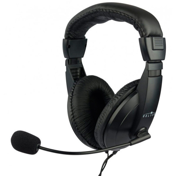 купить Наушники с микрофоном Oklick HS-M137V черный 1.8м мониторные в Алматы