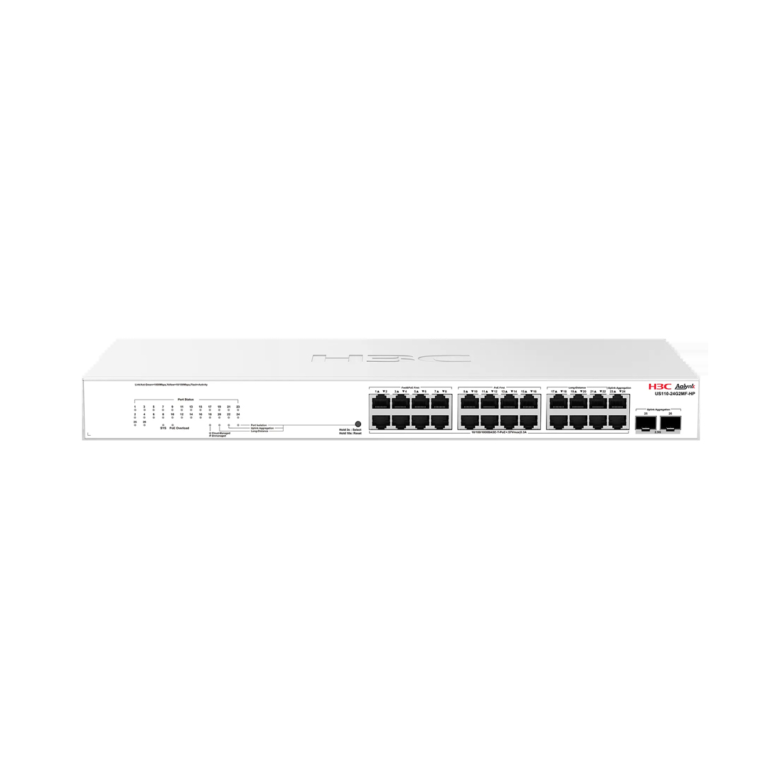 Купить Коммутатор H3C Aolynk US110-24G2MF-HP в Алматы