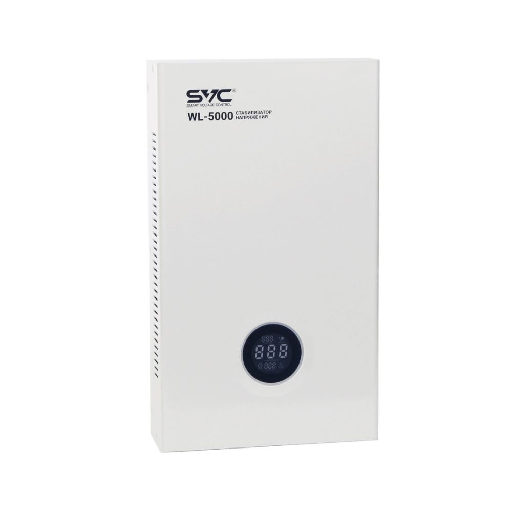 купить Стабилизатор SVC WL-5000, 5000VA, 5000W, клеммы, вход 140-260V, выход 220V, LED индикаторы, LCD в Алматы