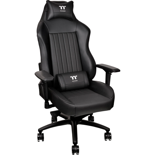 купить Игровое компьютерное кресло, Thermaltake, XC 500, GC-XCS-BBLFDL-01, Comfort Series, ПУ экокожа, Вид наполнителя: губчатая пена высокой плотности, Металлическая основа кресла, Прорезиненные колеса в комплектации, Черный в Алматы