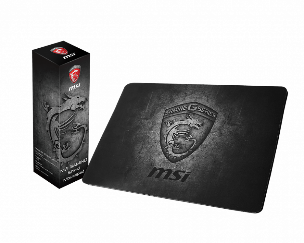 купить Коврик для мыши MSI GAMING Shield Mousepad 320mm (д) x 220mm (ш) x 5mm (т) в Алматы