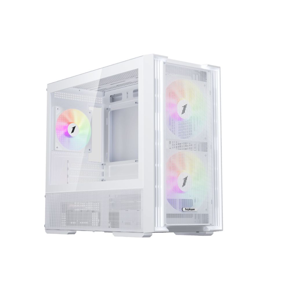 Купить Корпус 1Stplayer AU6-WH, Mini Tower, m-ATX, White, 1x3.5*/1x2.5*, USB2.0, USB3.0, RGB в Алматы