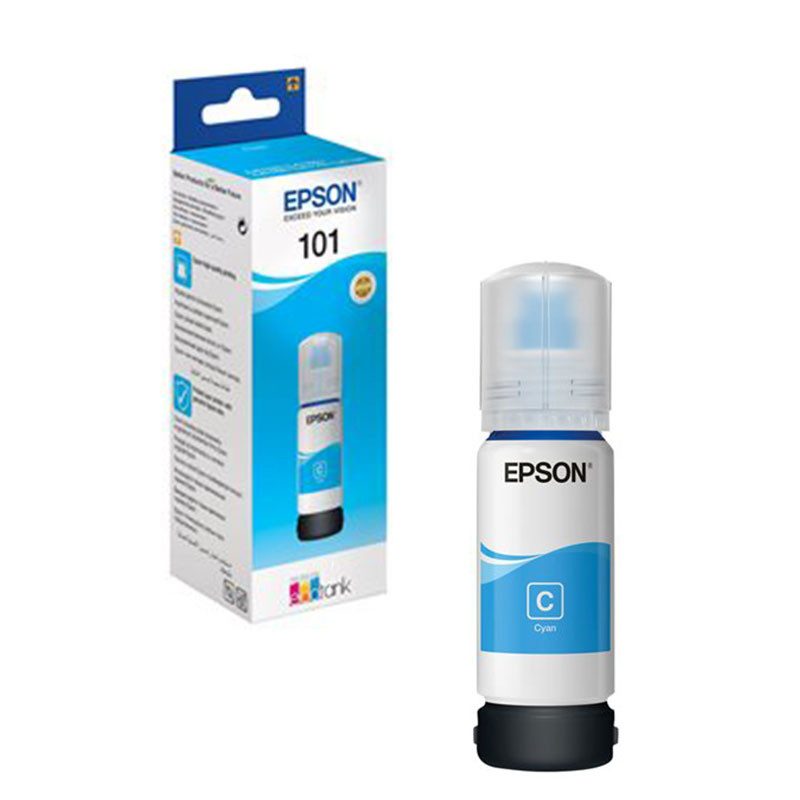 купить Чернила Epson C13T03V24A 101 EcoTank 70ml для L4150/L4160 голубой  в Алматы