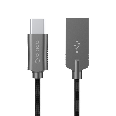 купить Кабель TypeC ORICO HCU-10-V1-BK <1М, USB2.0, 2.4A, BLACK> v2 в Алматы