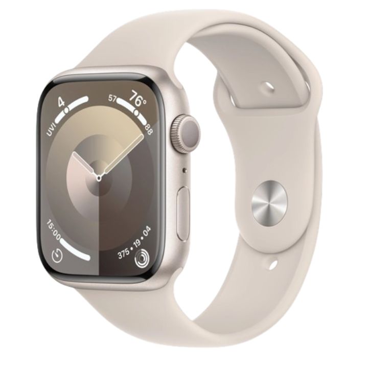 купить Смарт часы Apple Watch Series 9 GPS 45mm Starlight&nbsp;A2980&nbsp;MR963QR/A в Алматы