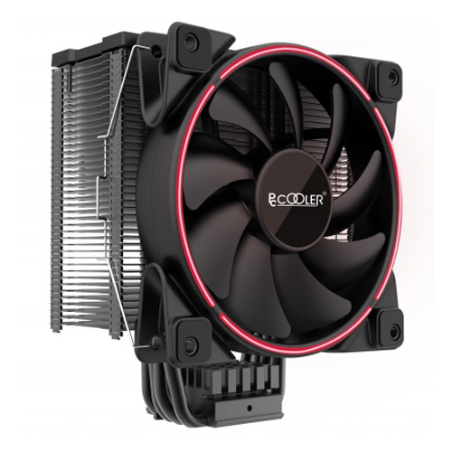 купить PCcooler GI-X6R, красный, 4-пин, 115X/775/AM4-FM2, 26.5дБ, 1000-1800 об/мин, Al+тепл.трубки, 160W в Алматы