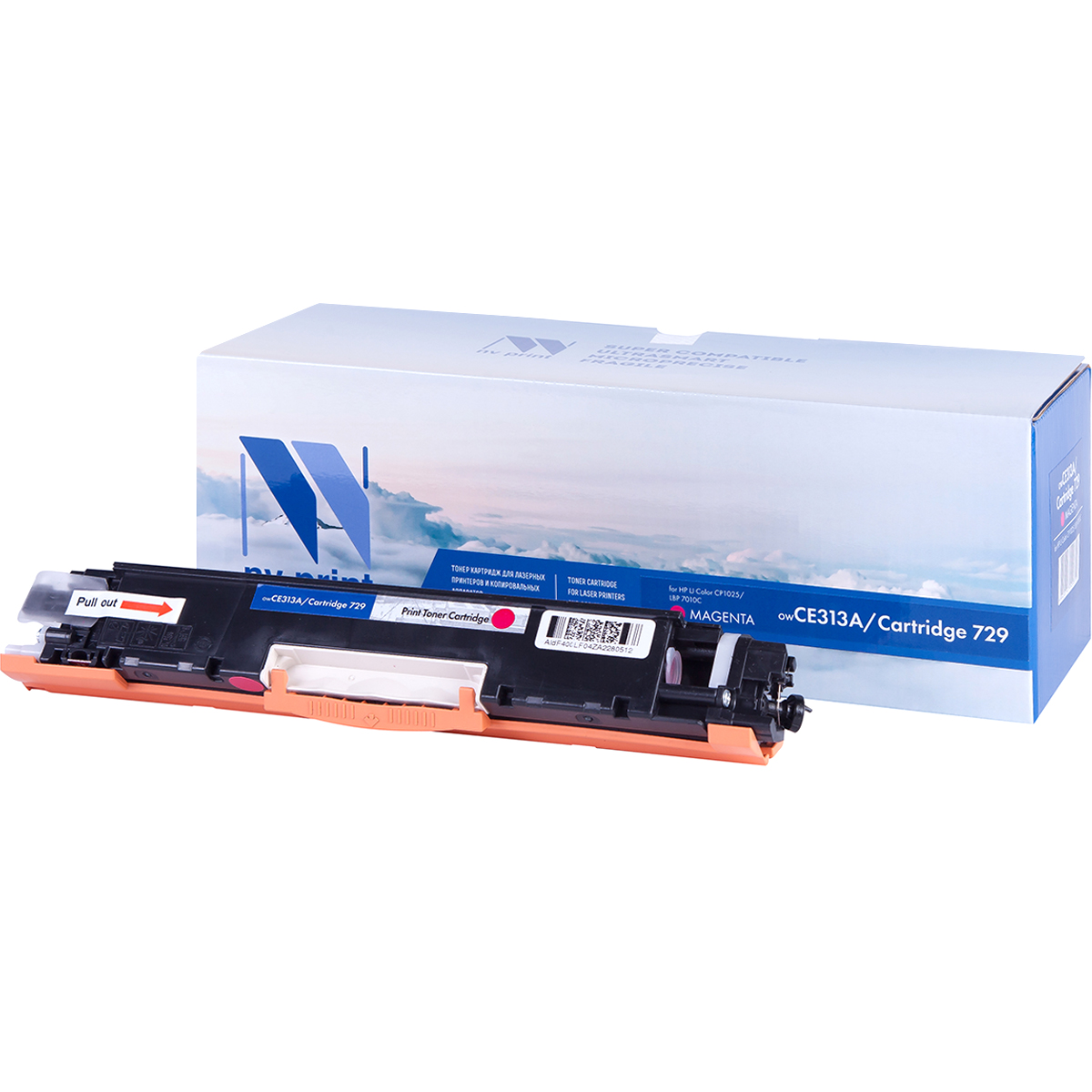 купить Картридж NVP совместимый HP CE313A/Canon 729 Magenta для LaserJet Color Pro 100 M175a, M175nw, CP1025, CP1025nw, Canon i-SENSYS LBP7010C, LBP7018С (1000k).                                                                                                в Алматы