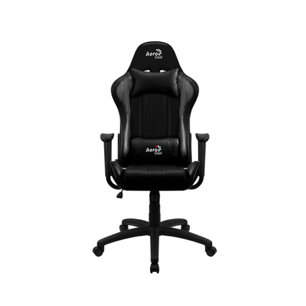 Купить Кресло геймерское Aerocool AC100 AIR-B, регулировка высоты, подлокотник,150 кг, Black в Алматы