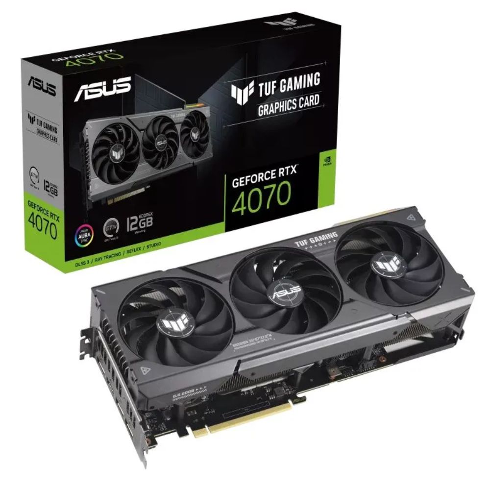 купить Видеокарта ASUS GeForce RTX4070&nbsp;12GB&nbsp;TUF-RTX4070-12G-GAMING в Алматы