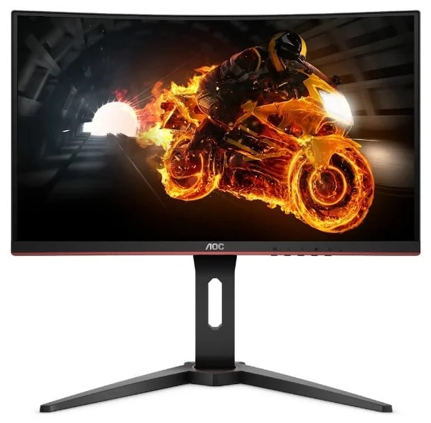 купить Монитор AOC C27G1 Curved VA,27*,16:9 FHD (1920x1080 при 144 Hz),250cd/m2,3000:1,50M:1,178/178,1ms,VGA,2HDMI,DP,Black-Red в Алматы