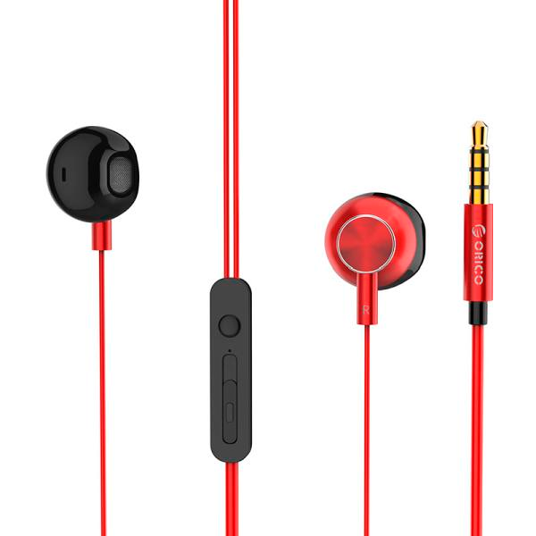 купить Наушники-вкладыши ORICO SOUNDPLUS-RM3-RD <3.5mm, 1.2m, Red, металлические> в Алматы