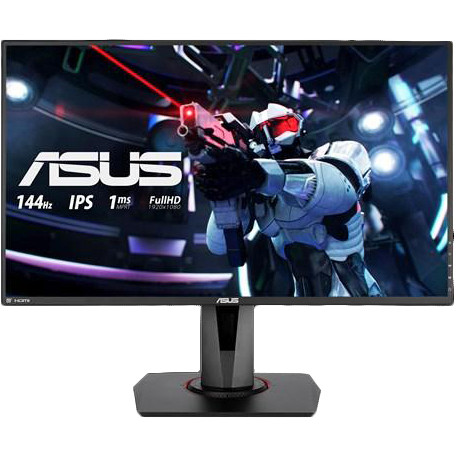 купить Монитор ASUS VG279Q IPS,27*,16:9 FHD (1920x1080x144 Hz),400cd/m2,1000:1,100M:1,178/178,1ms,DVI,HDMI,DP,Gaming,Black в Алматы