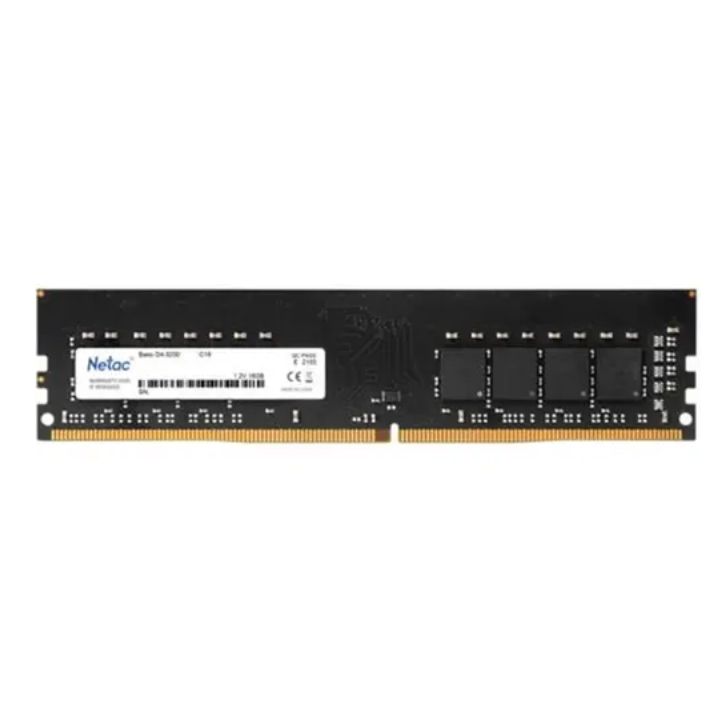 купить Модуль памяти Netac Basic, NTBSD4P32SP-16, DDR4 DIMM, 16Gb, 3200Mhz, C16 в Алматы