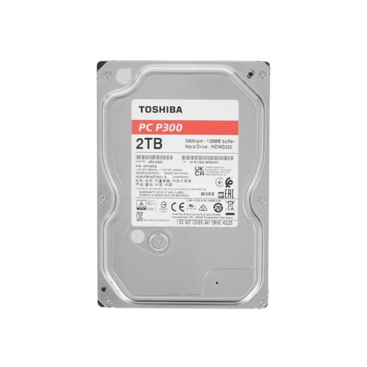 купить Жёсткий диск HDD 2 Tb SATA 6Gb/s Toshiba P300 HDWD220EZSTA 3.5" 5400rpm 128Mb в Алматы