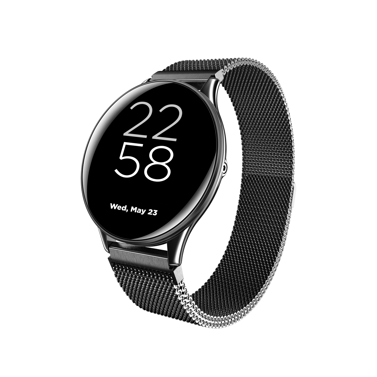 купить CANYON Lemongrass SW-70 Smart watch, 1.3inches IPS full touch screen, Zinc plastic body,IP68 waterproof, multi-sport mode with swimming mode, compatibility with iOS and android,Black body with black metal belt, Host: 44.5x11.6mm, Strap: 240x20mm, 53g в Алматы
