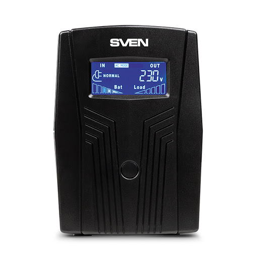 купить Источник бесперебойного питания SVEN Pro 650, 390Вт, LCD, USB, RG-45, 2 евро розетки /  в Алматы