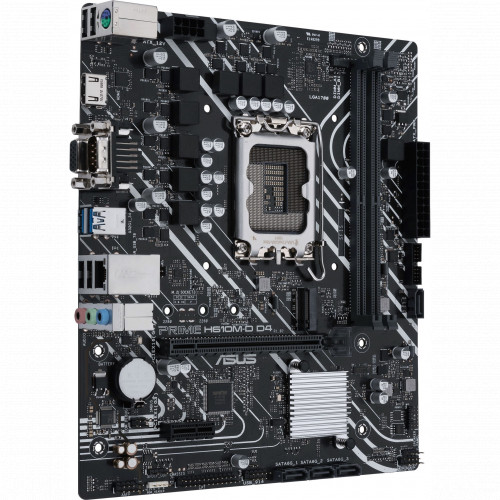 купить Материнская плата ASUS PRIME H610M-D D4, LGA1700 2xDDR4 4xSATA3 M.2 D-Sub HDMI mATX в Алматы