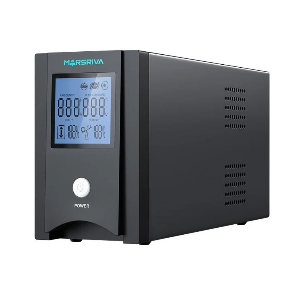 Купить Источник бесперебойного питания MARSRIVA MR-UF1500P 1500VA Line-interactive UPS with Pure Sine Wave AC Output, 2*12V/9Ah, W/O USB в Алматы