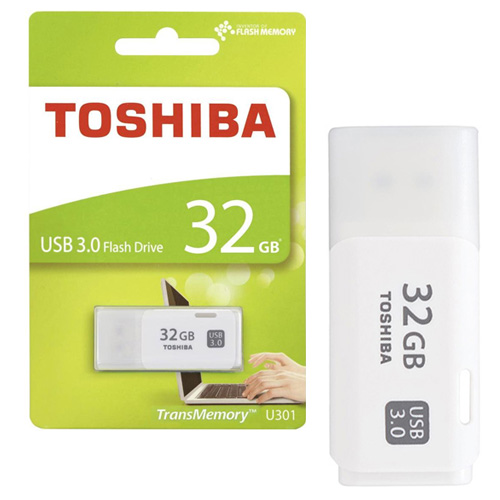 купить USB-ФЛЕШ-НАКОПИТЕЛЬ  32Gb TOSHIBA U301 USB 3.0 THN-U301W0320E4 WHITE  в Алматы