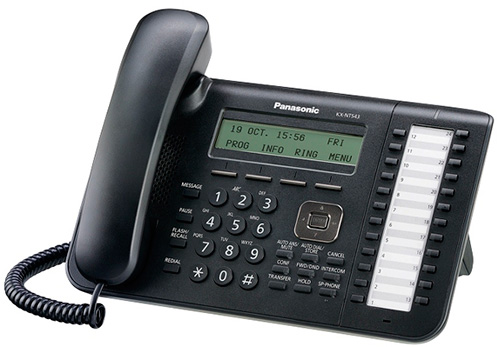 купить Panasonic KX-NT543RU IP системный телефон, 3-строчный LCD дисплей, 24 клавиш быстрого набора /  в Алматы