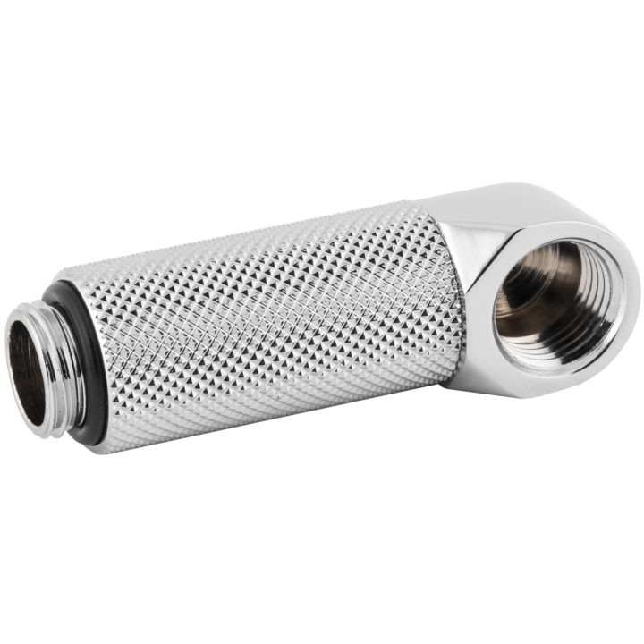 купить Фитинг угловой Bykski B-RD90-EXJ35 <90гр. 35ММ, Папа-мама, Silver> в Алматы