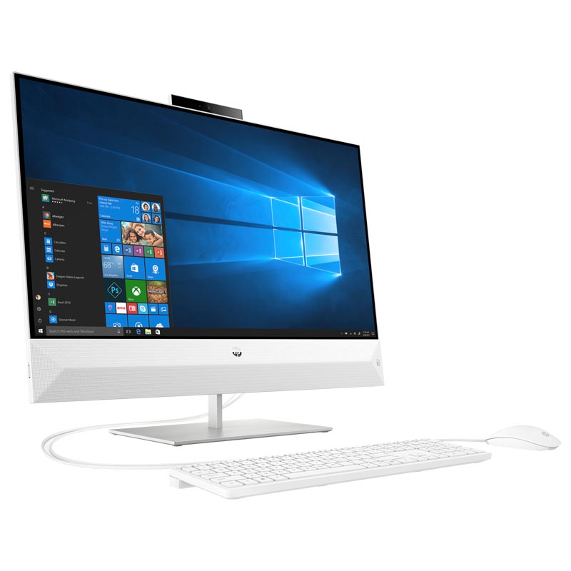купить Моноблок HP 7JY35EA Pav 27-xa0104ur AIO 27* FHD NT,i5-9400T,8GB,512GB,GTX1050 3GB,1yw,W10H64,kbd,mouse,Wi-Fi+BT,White в Алматы