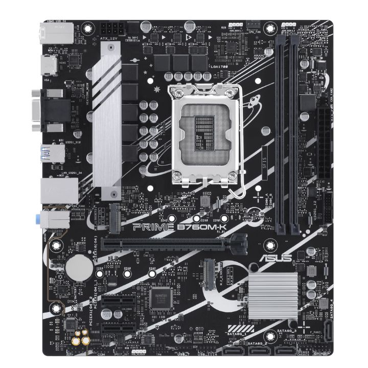 купить Материнская плата ASUS PRIME B760M-K, 1700, 2xDIMM DDR5 в Алматы