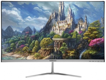 купить Монитор QmaxVision 24QM400H, Диагональ 23,8*, Цвет серебристо-черный, Тип матрицы IPS, Безрамочный, Время отклика 5мс, Максимальное разрешение 1920х1080, Соотношение сторон 16:9, Яркость 200 кд/м2, Углы обзора по Горизонтали / Вертикали 178&deg;/178&deg;, Ко в Алматы