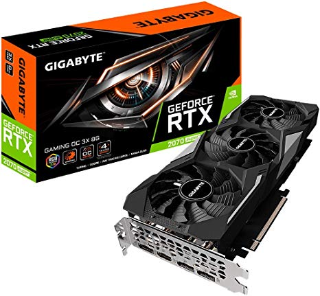 купить Видеокарта 8Gb  PCIE16 RTX2070 SUPER 8GB 207SGAMINGOC-8GD  GIGABYTE HDMI+3xDP в Алматы