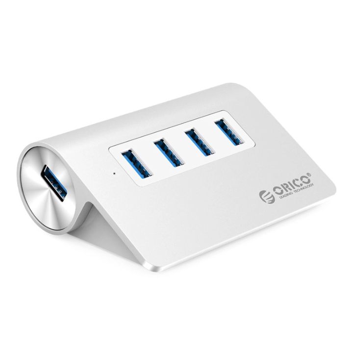 купить USB Хаб ORICO M3H4-V1-SV (BP) <USB3.0x4, SILVER, 93*66*32mm M3H4-V1-SV-BP> в Алматы