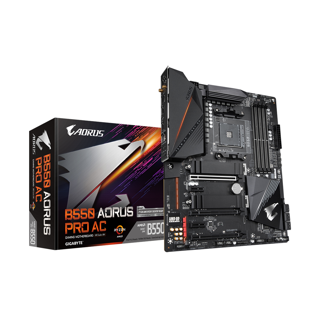 купить Материнская плата Gigabyte B550 AORUS PRO AC в Алматы