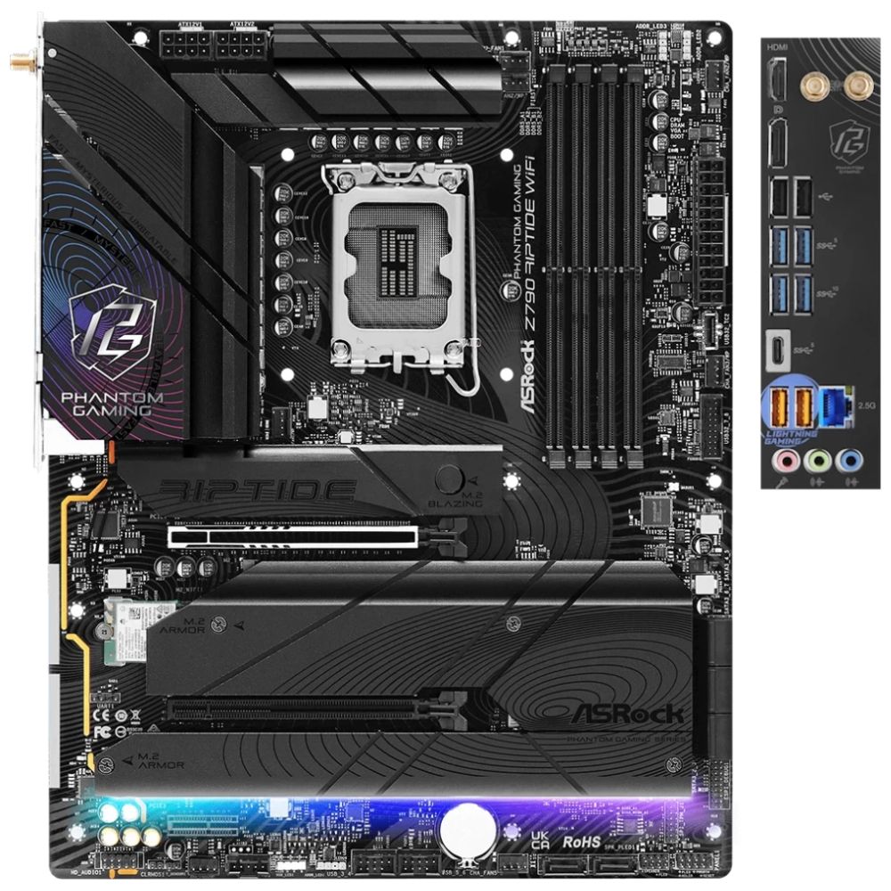 купить Материнская плата ASRock Z790 RIPTIDE WIFI LGA1700 4xDDR5 в Алматы