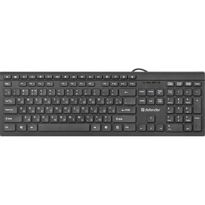 купить Клавиатура проводная Defender BlackEdition SB-550 RU черный в Алматы
