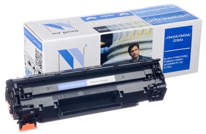 купить Картридж NVP совместимый HP CB435A для LaserJet P1005 P1006 (1500k).                                                                                                                                                                                       в Алматы