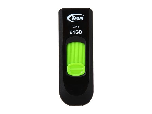 купить Устройство хранения данных USB 2.0 Flash Team Group C141 DRIVE 64GB GREEN, TC14164GG01 в Алматы