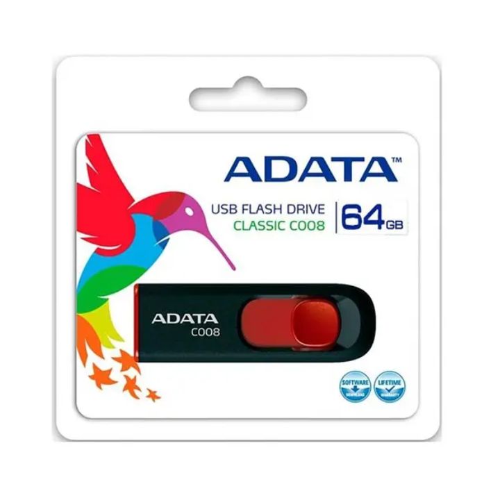 купить ADATA USB , 64GB, UFD 2,0  (AC008-64G-RKD) в Алматы