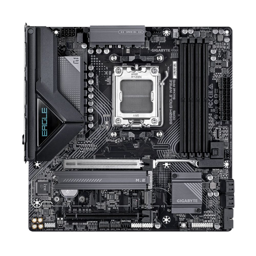 купить Материнская плата GIGABYTE B850M EAGLE WF6E, AM5, B850, 4xDDR5, 2xDP+1HDMI, 3xM.2, 4xSATA WF6E, MATX в Алматы