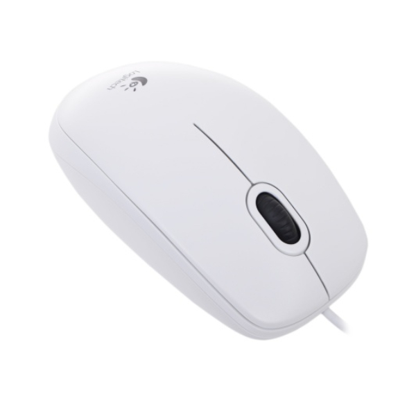 купить Мышь проводная Logitech Optical B100 White USB OEM 910-003360 в Алматы