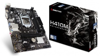 купить Материнская плата S-1200 Biostar H410MH <mATX, 2xDDR4, VGA, HDMI, M2, USB2.0*6, USB3.2*4> в Алматы