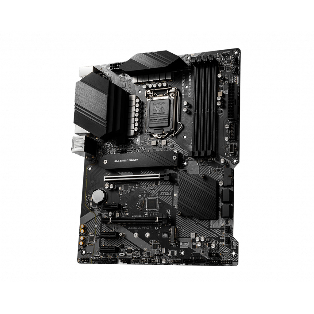 купить Материнская плата MSI Z490-A PRO LGA1200 iZ490 4xDDR4 6xSATA3 RAID 2xM.2 HDMI DP ATX в Алматы